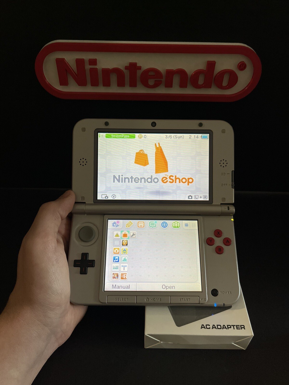 Nintendo 3DS XL Retro NES Edition Handheld Console System SPR001 WITH