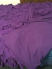 Purple Waterfall Ruffles Twin Duvet Cover, Pillow Sham and Accent Pillow cover — photo 7