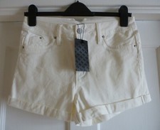 Ladies Off-White Cotton Blend Shorts Size 29 from Shein Sxy  BNWT