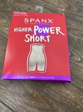 NWT Spanx HIGHER POWER SHORT Nude High Waist Mid Thigh Shaping Shorts Women  s 2X