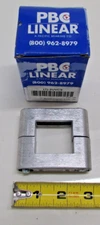 NEW PBC LINEAR Square Clamp 1.5": For 1.5" Square Shafting, Aluminum, M6 Thread