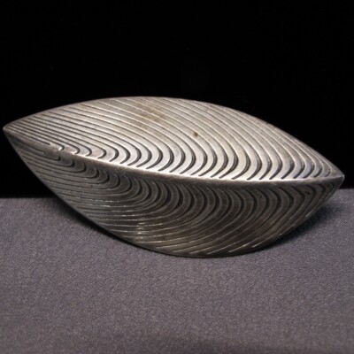 Eigil Jensen for Anton Michelsen Denmark Sterling Silver Leaf Brooch 24.9g C815