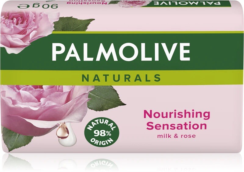 Savon Palmolive lait et rose 90g votre rituel bien-être format familial lot de 4