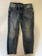 Vigoss Chelsea Boyfriend Heritage Fit 5/6 Length 25 Blue Jeans