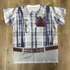 NEW Logo Vision Revenge of the Nerds Short Sleeve T-Shirt Size 3X All Over Print