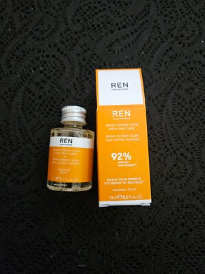 NIB REN Ready Steady Glow Daily Aha Tonic - 0.5 fl oz - Travel Size