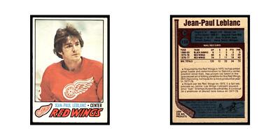 Jean-Paul LeBlanc 1977 O-Pee-Chee #133 Detroit Red Wings Hockey