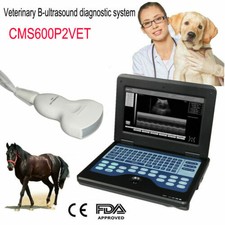 CMS600P2VET Portable veterinary ultrasound scanner FDA animal rectal probe USA
