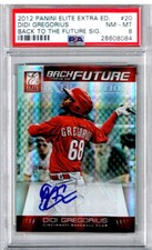 2012 Panini Elite Extra Ed. Didi Gregorius Back to the Fut. Signature PSA 8 /621