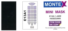 Montex 1/72 AICHI E13A-1 "JAKE" CANOPY & WHEELS PAINT MASK Hasegawa