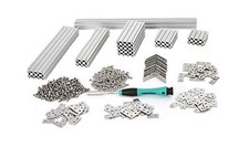 Regular Starter Kit Clear Anodized Including Beams 10x10mm in Diameter , Bra...