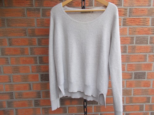 Cashmere Pullover von Aust,Gr.L,silber-grau,85 % Kaschmir,15 % Lurex - Bild 8 von 8