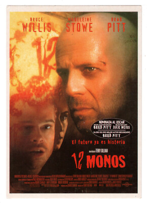 Twelve Monkeys - 12 Monos - Movie - Postcard - 1980's - VG