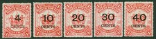 SG 87-91 North Borneo 1895. 4c-40c set of 5. Fresh mounted mint CAT &pound;180