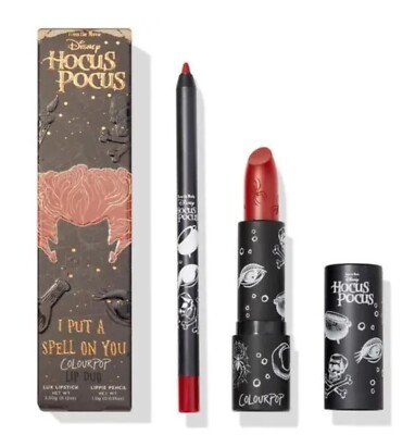 NIB Colourpop Disney Hocus Pocus Makeup I Put A Spell On You Lux Lipstick Kit
