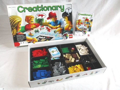 Retired LEGO Game Creationary (3844) 100% Complete With All Pieces And Minifig