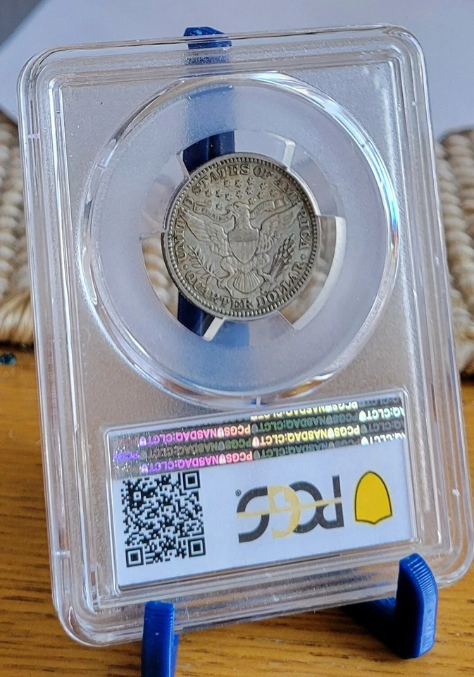 1914  25C Barber Quarter PCGS VF35 - Image 2 of 2