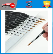 Kolinsky Sable Watercolor Brushes, 10pcs Sable Detail Paint Brush Set Will Keep