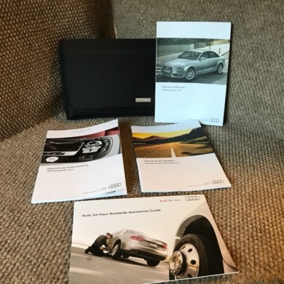 2014 Audi A4 S4 Owners Manual w/ Navigation booklet, warranty guides