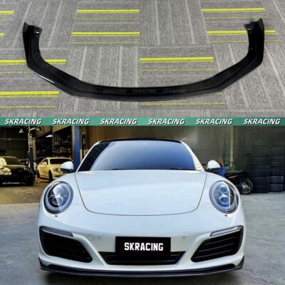 Carbon Fiber Front Bumper Lip Splitter Kits For Porsche 911 991.2