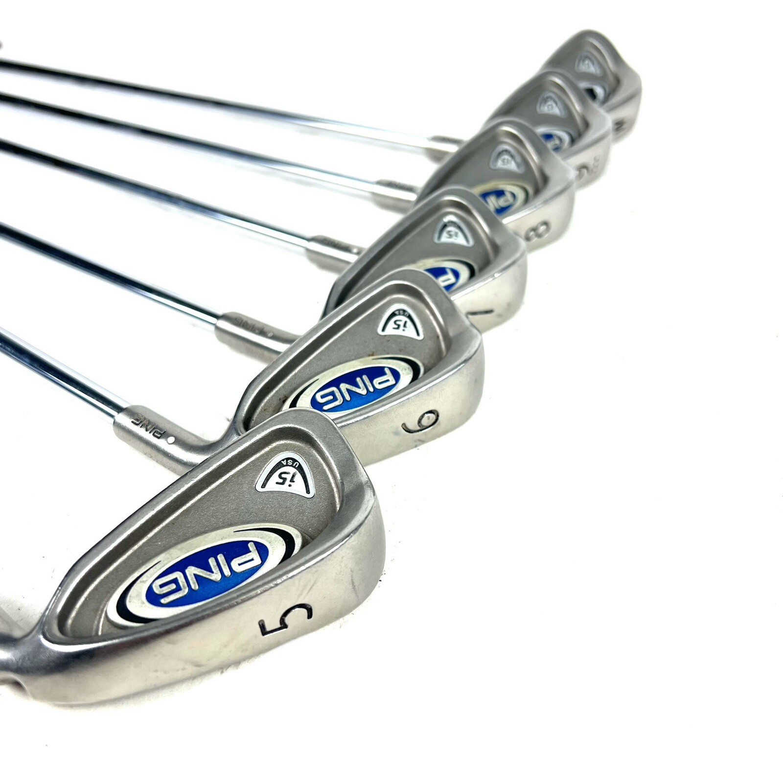 Ping i5 Iron Set 5PW Golf Iron Set White Dot Regular Flex Steel Shaft
