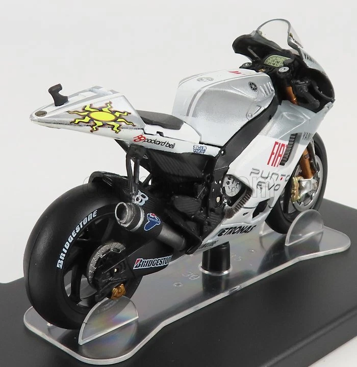 MODELLINO MOTO STATICO YAMAHA M1 N.46 VALENTINO ROSSI ESTORIL MOTOGP 2009 1/18 - Immagine 2 di 3