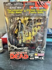 The Walking Dead Comic Series 2 B&W Bloody Governor & Penny Paquete de 2 PX Previews