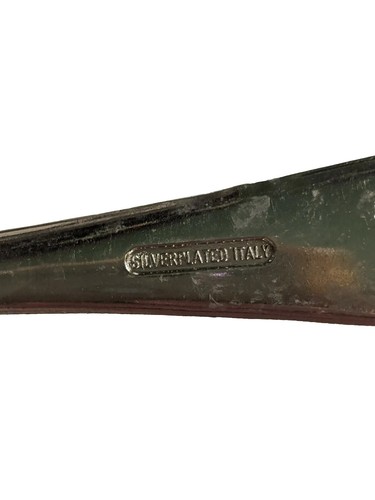 Schöner Vintage Leonard versilbert Made in Italy Servierlöffel Eichel Design - Bild 3 von 9