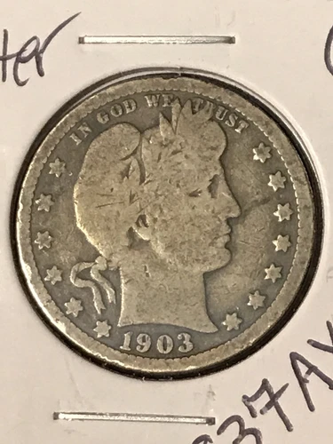 1903 Barber Quarter  G+
