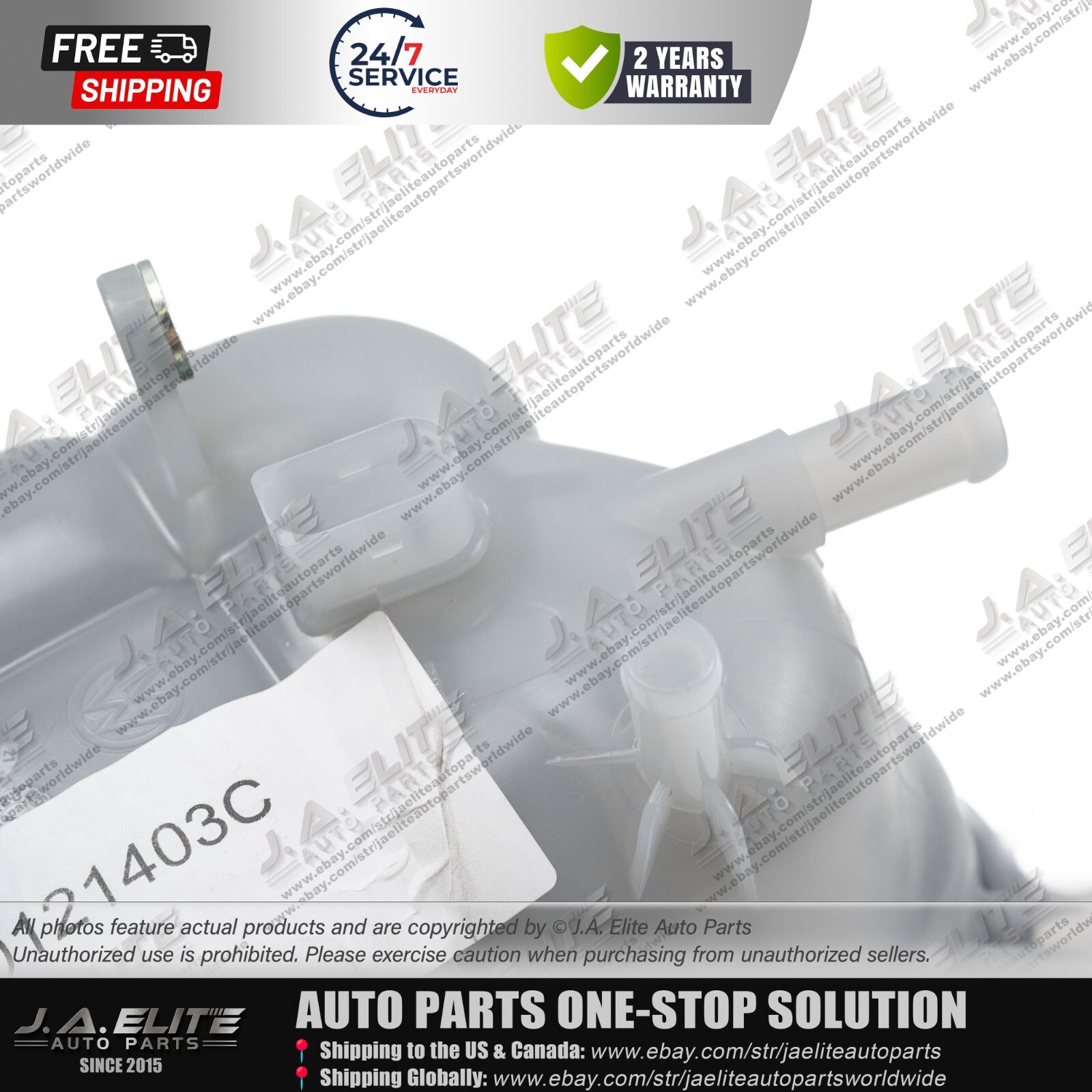 Radiator Coolant Expansion Tank fits Bentley Flying Spur Continental 3W0121403C