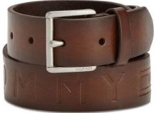 TOMMY HILFIGER Big Boys Imitation Leather Brown 31" Belt