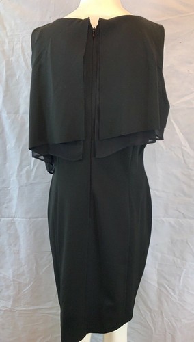 BNWT TAYLOR DRESS Black Knee Length Sleeveless Dress. Size US 12 UK 16. - Picture 5 of 10