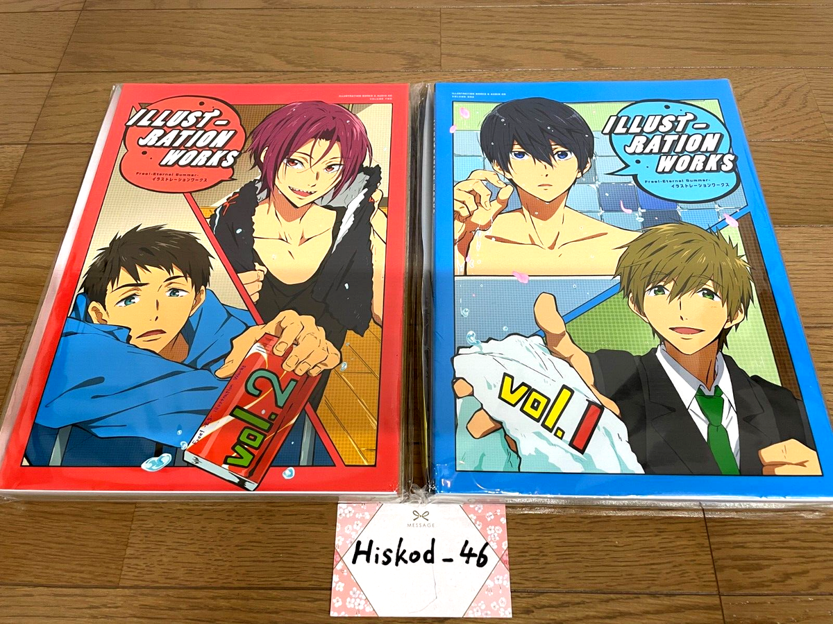Free ! Illustration Works Art Book Eternal Summer vol. 1 & 2