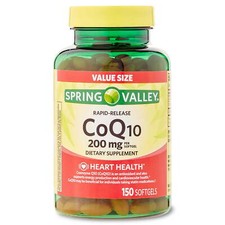 Spring Valley CoQ10 200mg Rapid Release Softgels - 150 Count