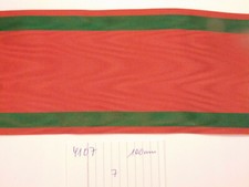 Ordensband f&uuml;r Sch&auml;rpe rot gr&uuml;n 100mm 1 meter (4107)