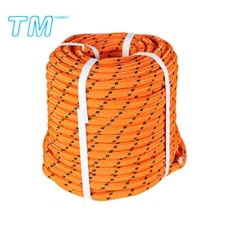 200FT Double Braid Rope 1/2" Nylon Arborist Bull Rope Rigging Line Camping Rope