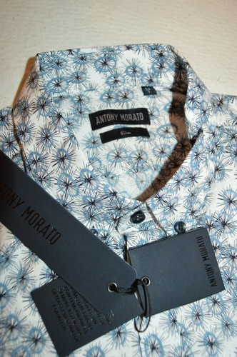 ANTONY MORATO Man's Slim Fit Casual Shirt NEW Size 50 Large Retail $189 - Picture 5 of 8