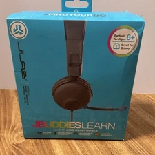 JLab JBuddies Learn Wired Kids Headphones - Gray/Blue