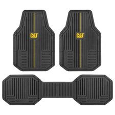 CAT® Heavy-Duty 4 Piece Black Floor Mats for Cars, Trucks & SUVs – Trim-to-Fi...