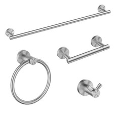Bathroom Hardware Accessories Set, SUS304 Stainless Steel Towel Bar Set, Mode...