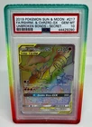 Pokemon Reshiram & Charizard GX 217/214 Secret Rainbow Unbroken Bonds PSA 10