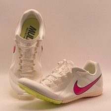 Men's Nike Zoom Rival Multi Track  Field Shoes White/Pink sz. 11 DC8749-101