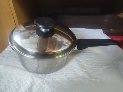 Vintage Flavorite Thermium Multi-Plex 3 Ply Stainless Steel 6pc Cookware Set USA