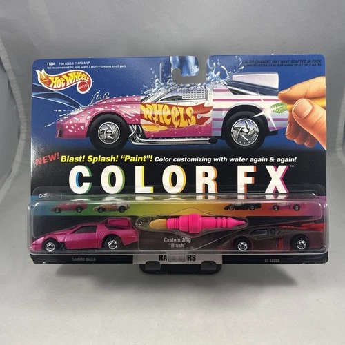 Vintage Hot Wheels Color Fx Race Cars Camaro Racer & GT Racer IOB
