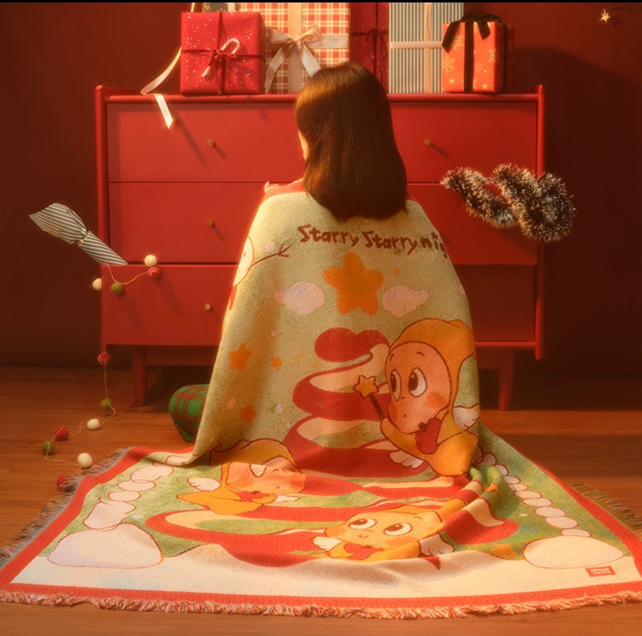 APPLE OF MY EYE SERIES - TWINKLE TWINKLE THROW BLANKET HOT CUTE TOY GIFT