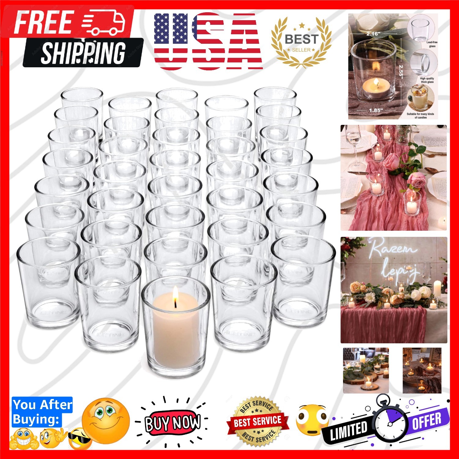 S Set Of 72 &ndash; Perfect For Weddings & Holidays
