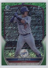2023 Bowman Chrome Prospects Green Shimmer Refractor 9/99 Jesus Galiz 4k8