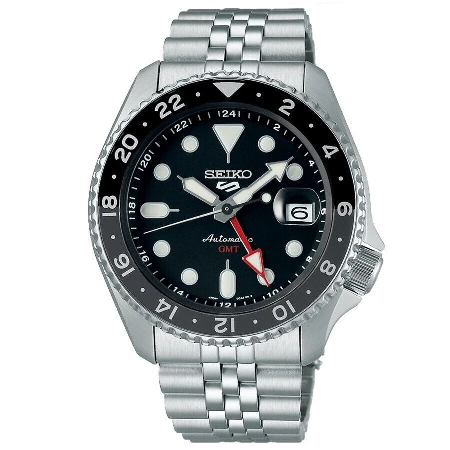 Montre Homme SEIKO 5 Sport GMT SSK001 Automatique Bracelet Acier Jubilé 200m