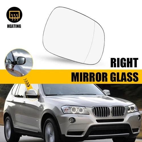 Heated Auto-Dimming Mirrors Glass For 11-14 BMW X3 RH Passenger Side 51162991659