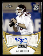 KJ Costello 2021 Leaf Draft Gold Auto
